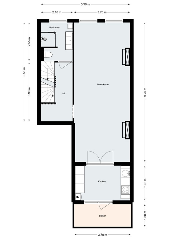 mediumsize floorplan
